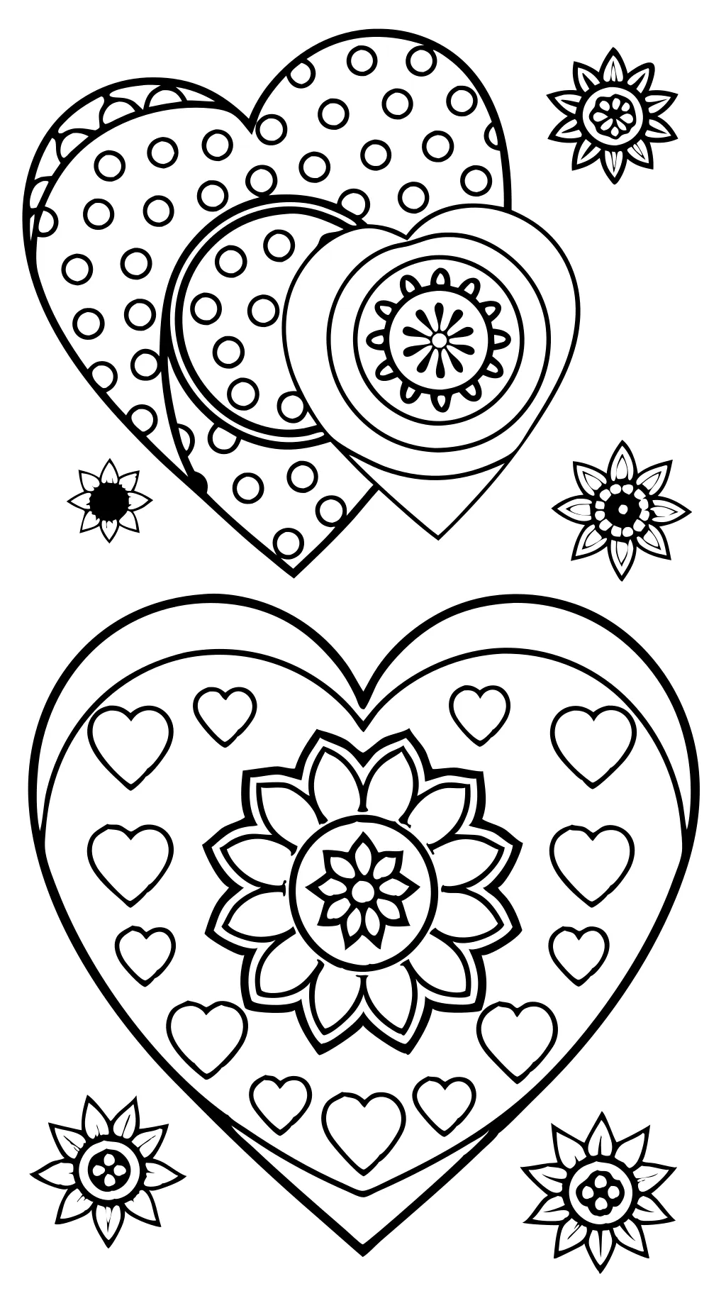 heart coloring pages printable